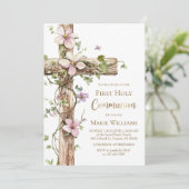 Holy Cross First Holy Communion Einladung (Stehend Vorderseite)