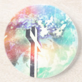 Holy Cross Pastel erschüttert Sandstein Untersetzer (Vorne)