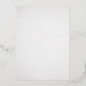 Holy cross-Taufe Silberfolie Einladung (Rückseite)