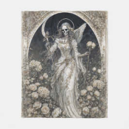 Holy Death Santa Muerte Fleecedecke