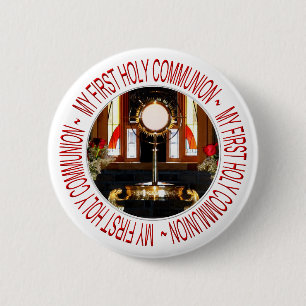 HOLY EUCHARIST - HOLZKOMMUNIKATION BUTTON