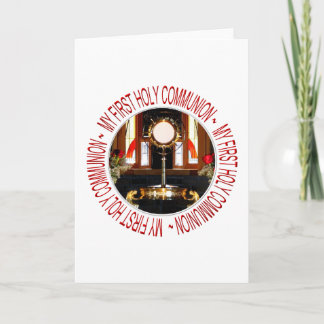 HOLY EUCHARIST - HOLZKOMMUNIKATION KARTE