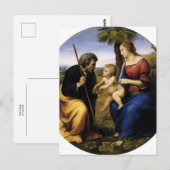 Holy Family by Raphael Postkarte (Vorne/Hinten)