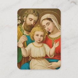 Holy Family Catholic Prayer Card Platzkarte