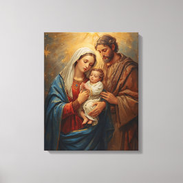 Holy Family Christmas Canvas Art For Peaceful Home Leinwanddruck