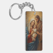 Holy Family Christmas Keychain Schlüsselanhänger (Vorderseite links)