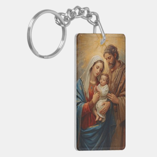 Holy Family Christmas Keychain Schlüsselanhänger (Vorderseite links)