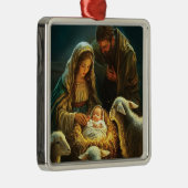 Holy Family Christmas Nativity  Ornament Aus Metall (Rechts)