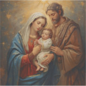 Holy Family Christmas Sticker For Holi Festive (Vorderseite)