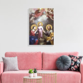 HOLY FAMILY JESUS MARY JOSEPH LEINWANDDRUCK (Insitu (Wohnzimmer))