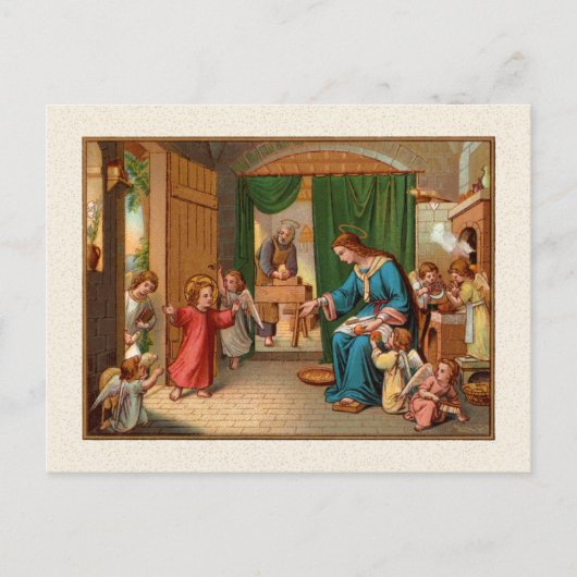 Holy Family Kitchen Postcard Postkarte (Vorderseite)