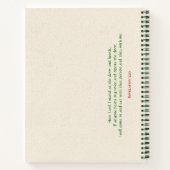 Holy Family Kitchen Spiral Notebook Notizblock (Rückseite)