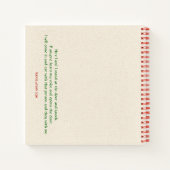 Holy Family Kitchen Spiral Notebook Notizblock (Rückseite)