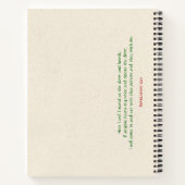 Holy Family Kitchen Spiral Notebook Notizblock (Rückseite)