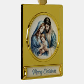 Holy Family Nativity  Banner-Ornament Gold (Rechts)