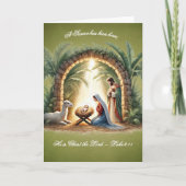 Holy Family Nativity Feiertagskarte (Vorderseite)