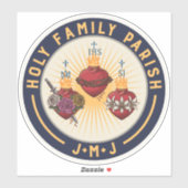 Holy Family Parish Vinyl Sticker (Blatt)
