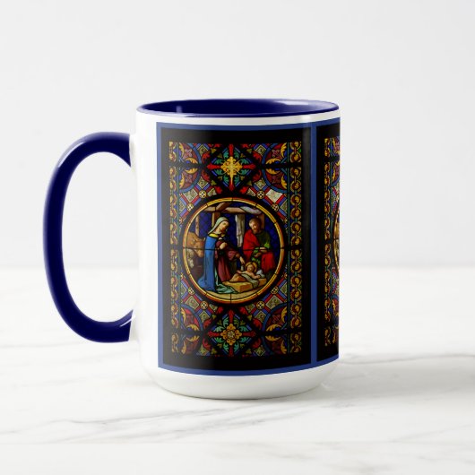 Holy Family "Stained Glass" Tasse (Links)