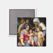 Holy Family with Angels, C.1515-16 (Öl-on-Panel-Öl Magnet (Vorderseite/Rückseite)