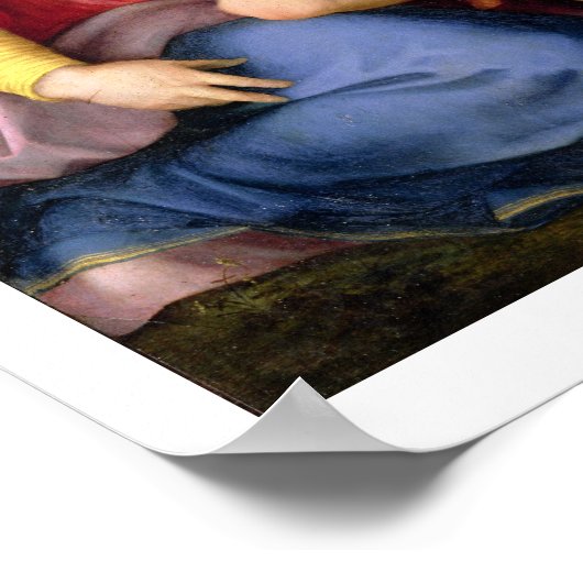 Holy Family with Angels, C.1515-16 (Öl-on-Panel-Öl Poster (Ecke)