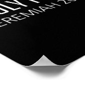 Holy Fire - Jeremiah 20_9 Bible Religious Verse  Poster (Ecke)