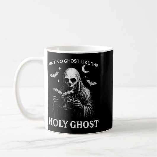 Holy Ghost Creepy Realistic Distressed Halloween B Kaffeetasse (Links)