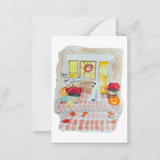 Holy Ghost Funny Halloween Card Mitteilungskarte