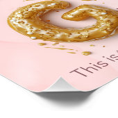 Holy Glazed Donut Alphabet – A bis G Poster (Ecke)