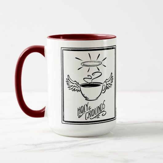 HOLY GROUNDS COFFEE by Jeff Willis Art Tasse (Links)