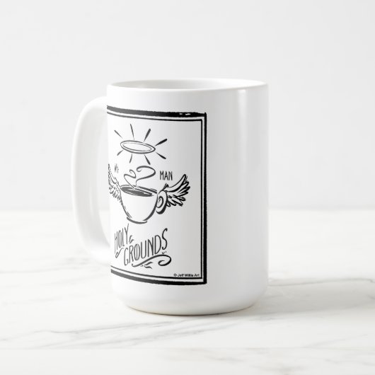 HOLY GROUNDS COFFEE KAFFEETASSE (Vorderseite Links)