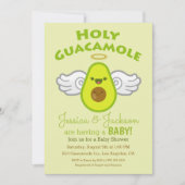 Holy Guacamole Avocado Babydusche Einladung (Vorderseite)