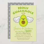 Holy Guacamole Avocado Babydusche Einladung (Vorne/Hinten)