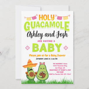 Holy Guacamole Avocado Babydusche Fiesta Einladung