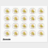 Holy Guacamole Avocado Babydusche Fiesta Stickers (Blatt)