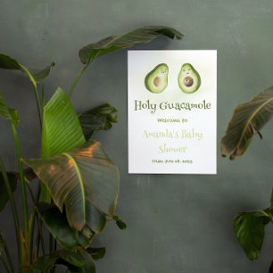 Holy Guacamole Avocado Parents Fiesta Baby Dusche Banner