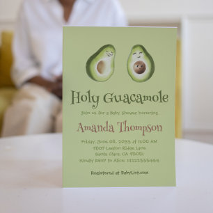 Holy Guacamole Avocado Parents Fiesta Baby Dusche Einladung