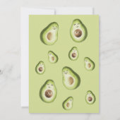 Holy Guacamole Avocado Parents Fiesta Baby Dusche Einladung (Rückseite)