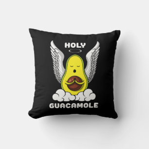 Holy Guacamole Avocado Vegan Funny Joke Kissen