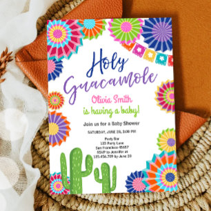 Holy Guacamole Fiesta Baby Dusche Mexikanisches Pa Einladung