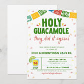 HOLY GUACAMOLE FIESTA BABY SHOWER EINLADUNG (Vorne/Hinten)