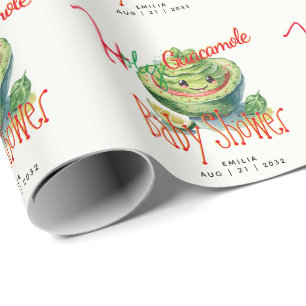 Holy Guacamole Fiesta Babydusche CUSTOM Geschenkpapier