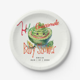 Holy Guacamole Fiesta Babydusche CUSTOM Pappteller