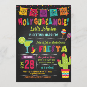Holy Guacamole Fiesta Bachelorette Einladung