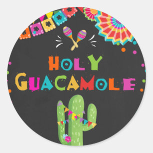 Holy Guacamole fiesta favorit tag Aufkleber Cactus