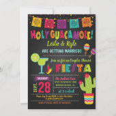 Holy Guacamole Fiesta Paare Dusche Einladung (Vorderseite)