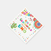 Holy Guacamole Fiesta Paper Napkin Mexican Cactus Serviette (Ecke)