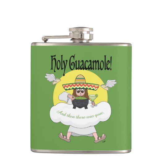 Holy Guacamole Flask Flachmann (Vorderseite)