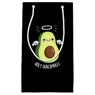 Holy Guacamole Funny Goody Avocado Pun Dark BG Kleine Geschenktüte
