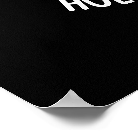 Holy Guacamole Funny Goody Avocado Pun Dark BG Poster (Ecke)