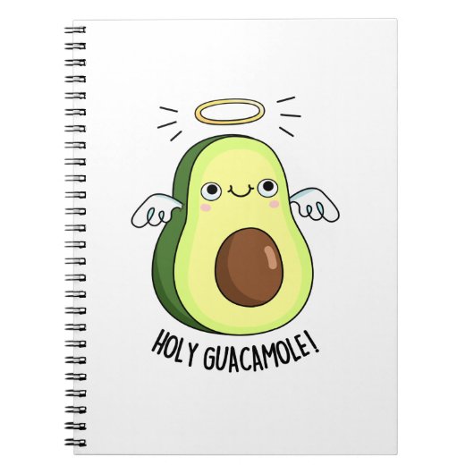 Holy Guacamole Funny Goody Avocado Pun Notizblock (Vorderseite)